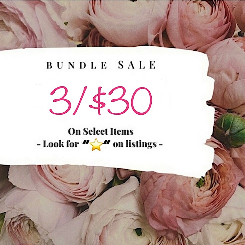 LIKE YOUR FAVE ITEMS & ILL SEND U AN OFFER!